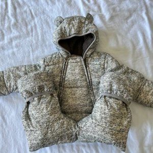 Baby GAP Cozy Puffer One-Piece Bunting (6-12M)